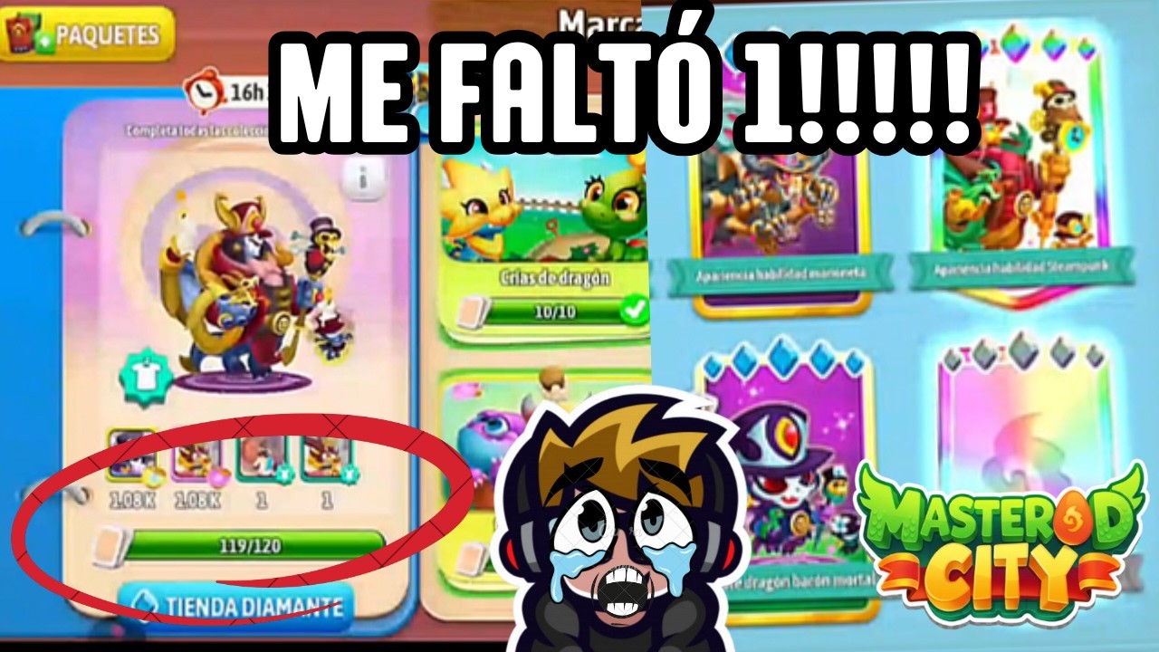 ME QUIEDÉ A 1 PEGATINA DE COMPLETAR EL ALBUM DEL BARÓN MORTAL😭😭 DRAGON CITY ME ODIA😒😒