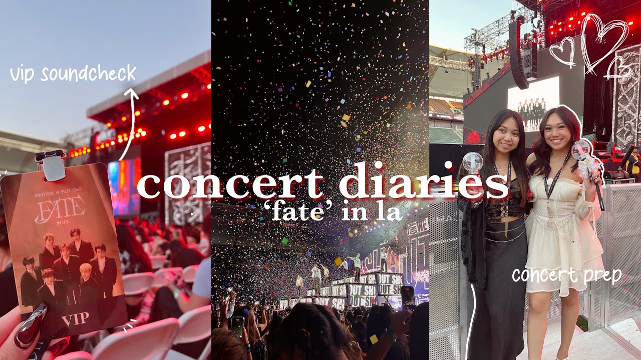 [엔진로그] [ENGENE-loG] Enhypen Concert Vlog 🧛🏼🍷 Fate World Tour in LA | concert prep, vip, etc.
