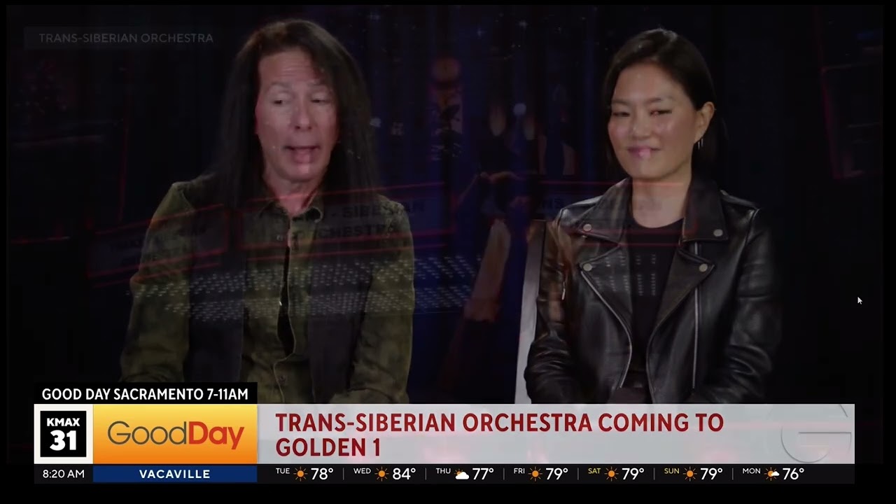 Trans-Siberian Orchestra interview on Good Day Sacramento 10/28/2025 - Al Pitrelli Mee Eun Kim TSO