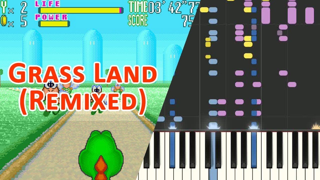 Piano - SNES Yoshi's Safari - Grass Land (Remixed)