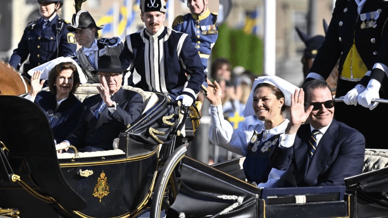 Sweden's Royal Family leads National Day Parade (Full Procession)