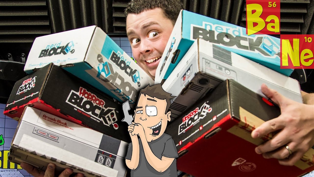 Mega Subscription Box Unboxing - NerdBlock, ArcadeBlock & HorrorBlock!