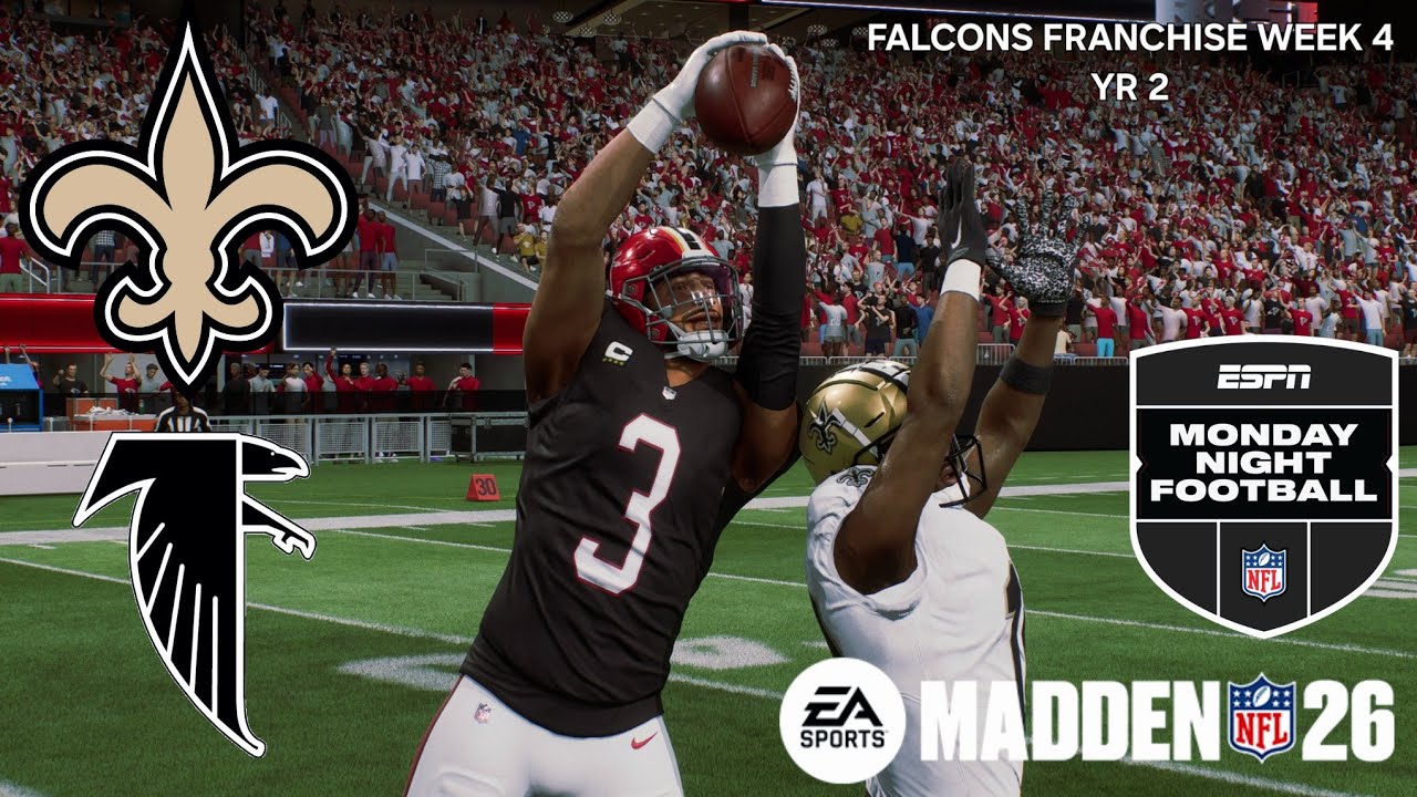 Madden NFL 26 - New Orleans Saints vs Atlanta Falcons - Week 4 Yr 2
