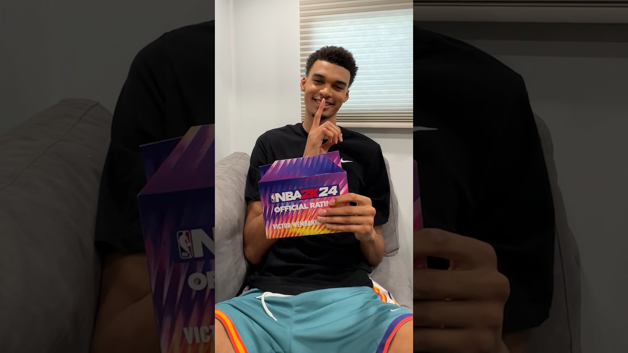 Wemby's #NBA2K24 rating is... 🤫  #2KRatings