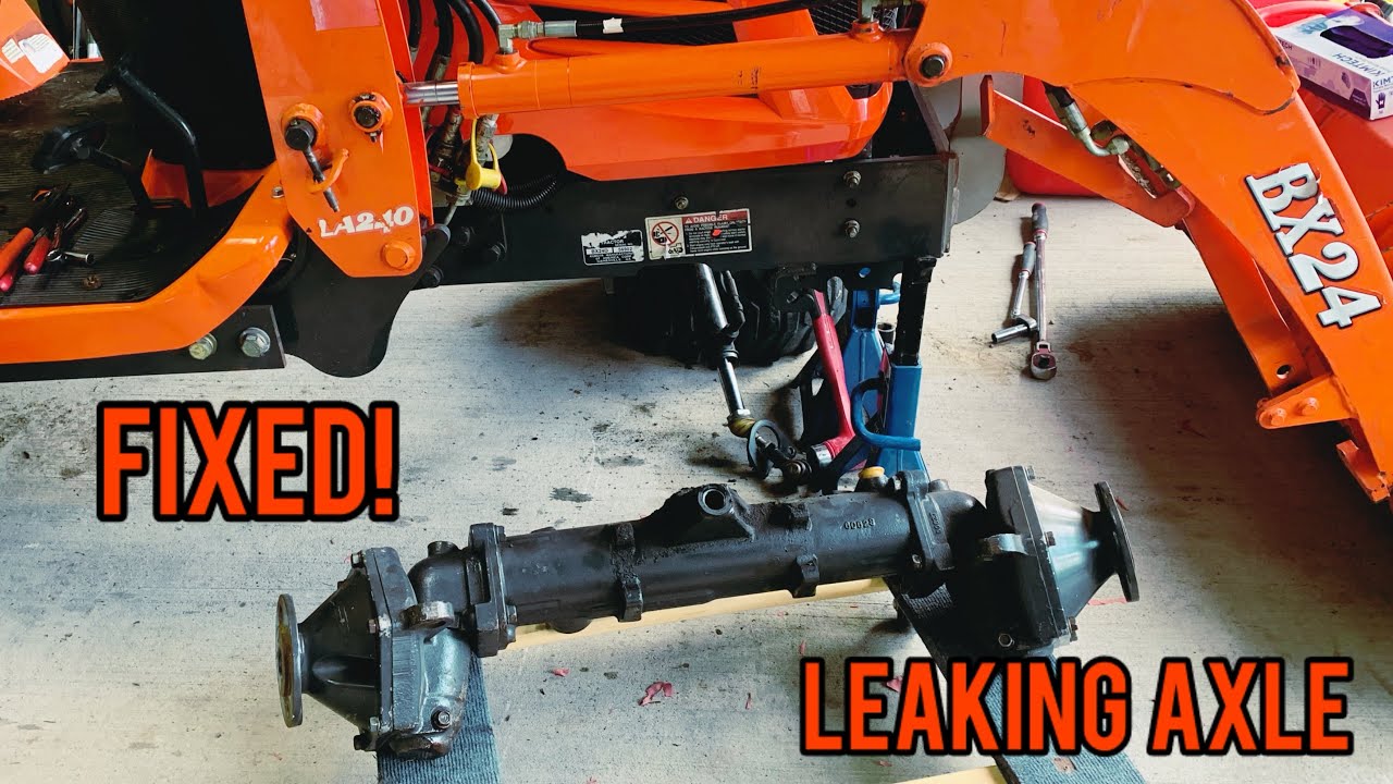 Kubota BX Front Axle Leaking (Pivot Pin). Easy Fix!