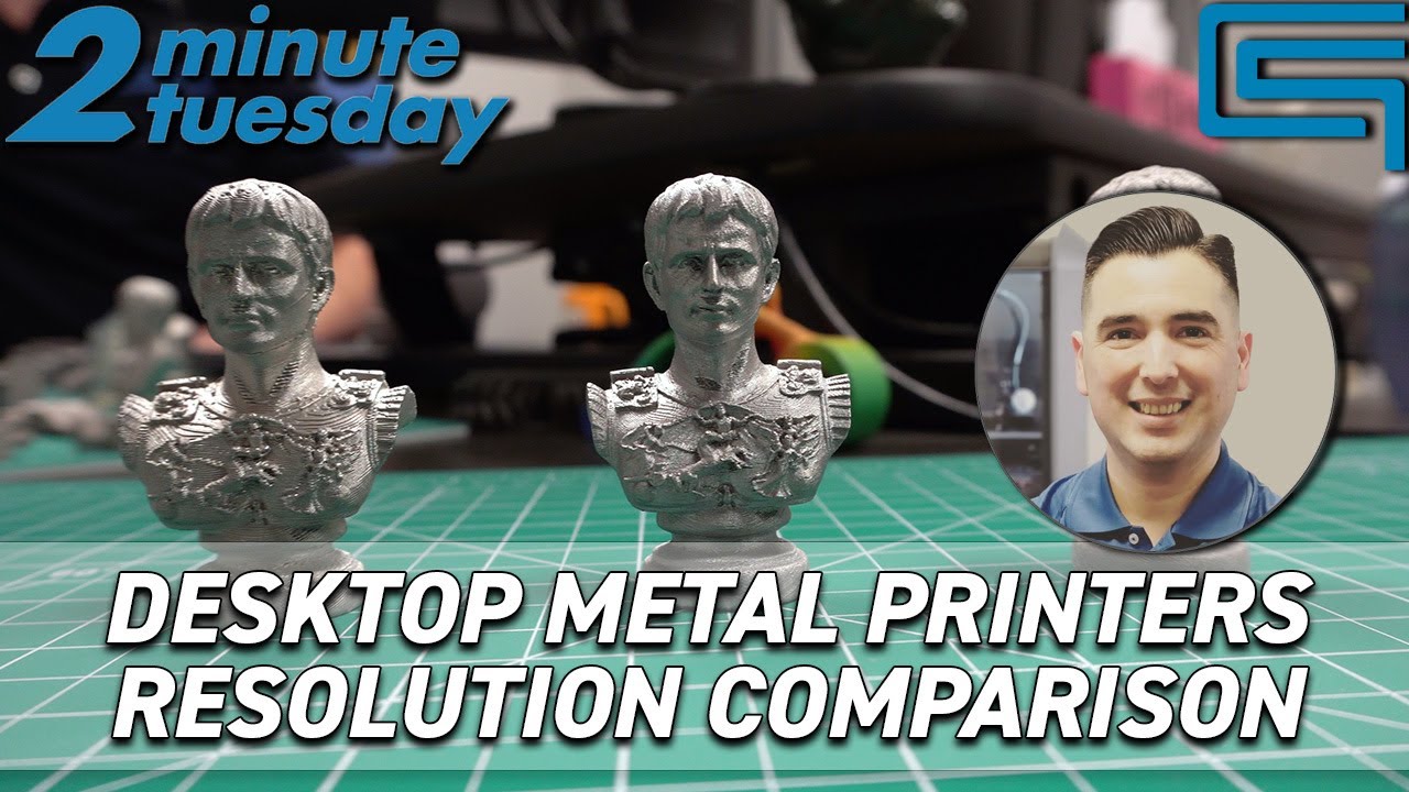 Metal 3D Printer Resolution Comparison: Desktop Metal Shop vs. Studio | 2 Minute Tuesday