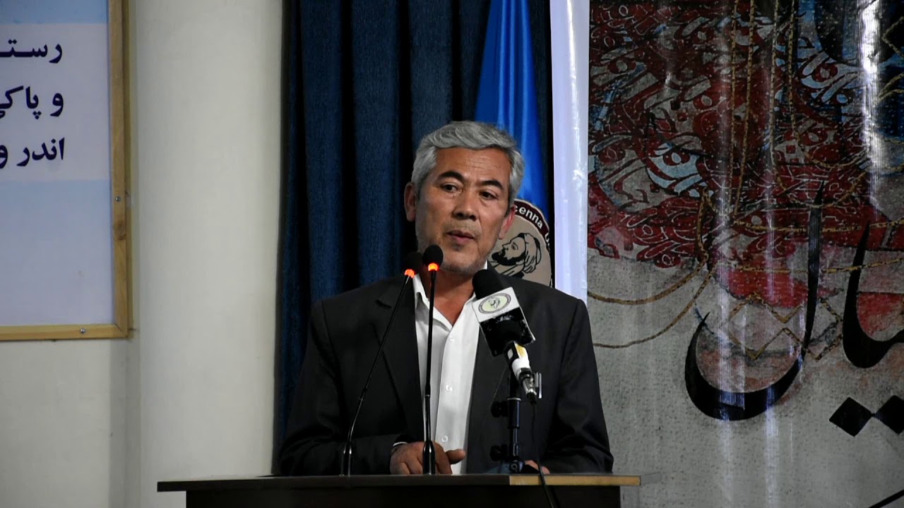 سخنرانی استاد سلمان‌علی ارزگانی در مراسم رونمایی آثار نقاشی‌خط کلک خیال استاد علی بابا اورنگ