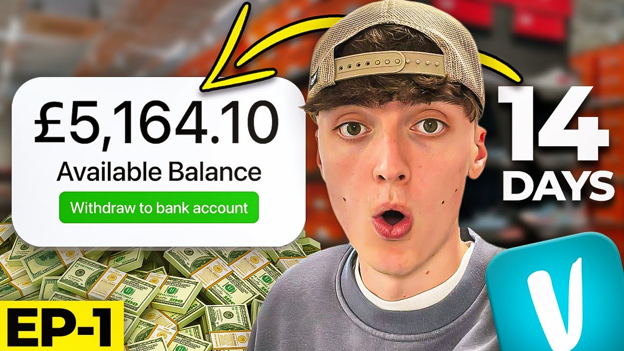 &pound;100-&pound;5000 ON VINTED CHALLENGE... in 14 days (EPISODE 1)