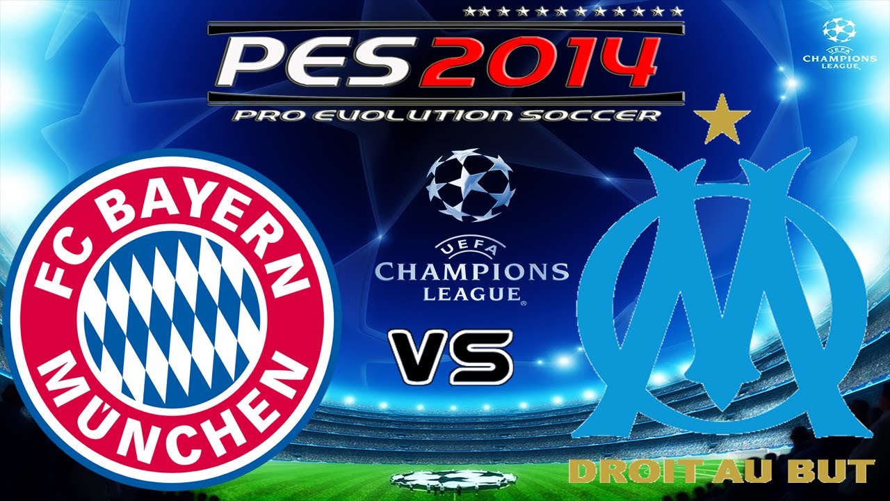 PES 2014 UEFA Champions League FC Bayern München vs Olympique de Marseille Full HD