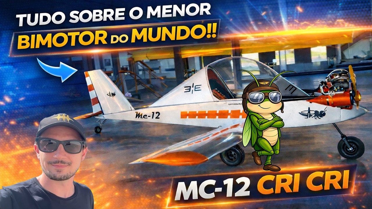 CRI CRI - Acionamento e curiosidades do menor bimotor do MUNDO!