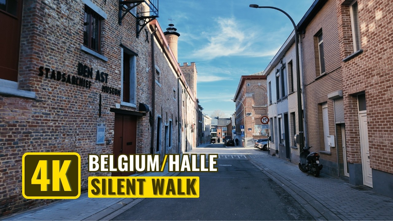 4K Belgium: Halle Silent Walk