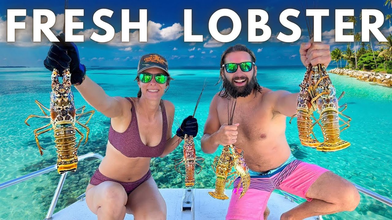 Diving for Caribbean Spiny Lobster (Cooking our Fresh Catch on the Water)