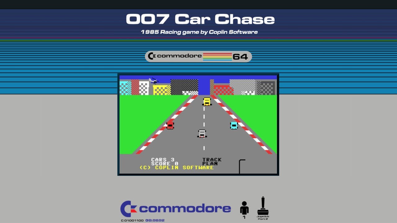 Commodore 64 - 007 Car Chase 'Gameplay'