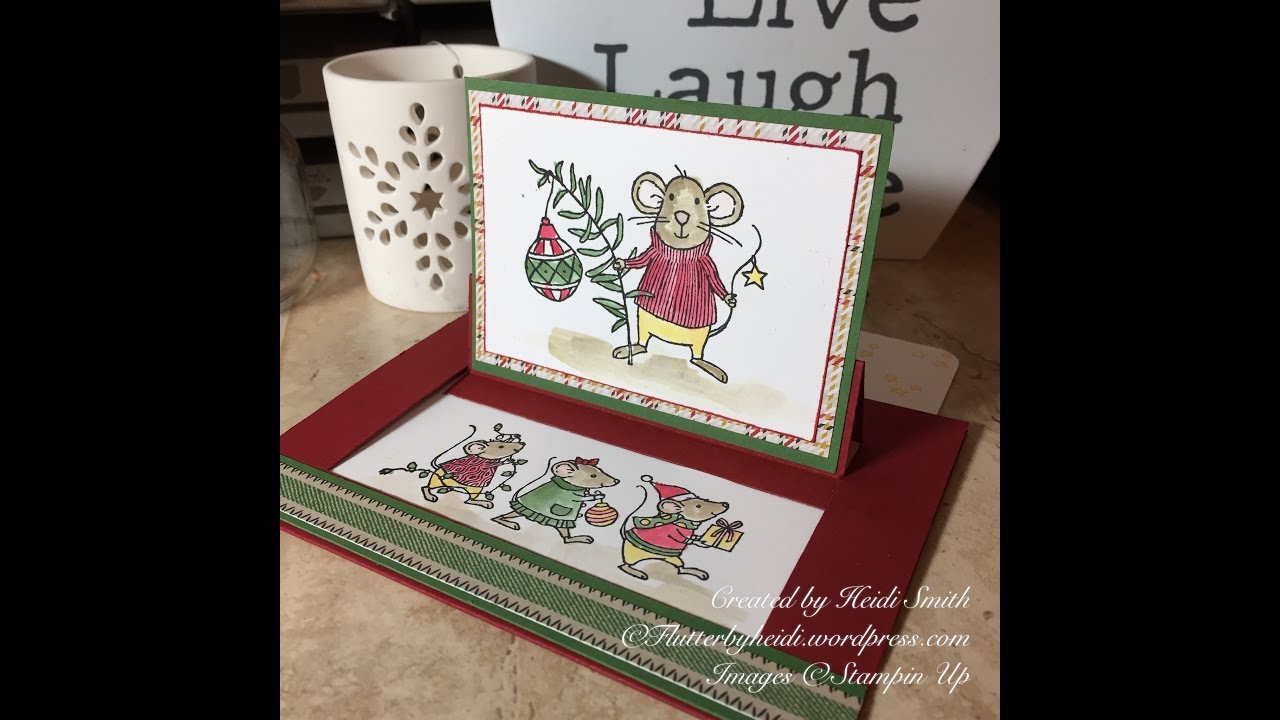 How to make a Landscape Pop up Slider Card with Stampin' Up! Fun Fold CRAFT HOW TO Fun fold #24