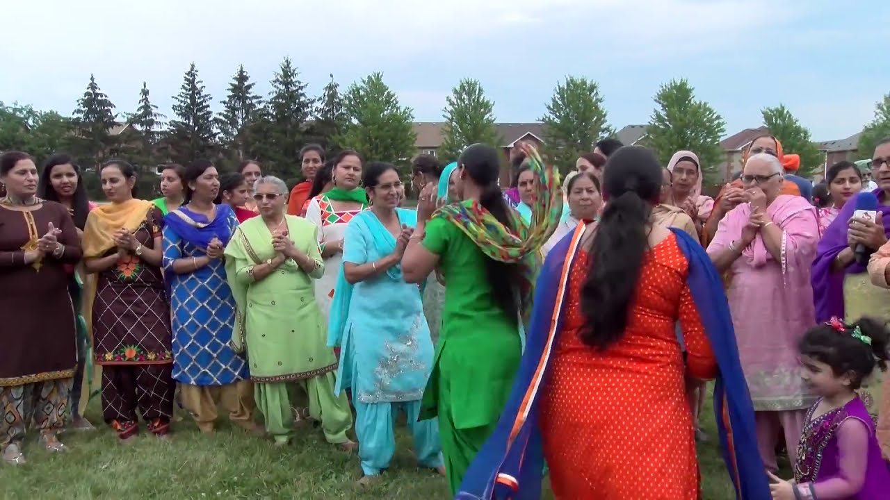 Boliyan Ladies Giddha at Senior Club event at Brampton covered by Apna Punjab TV Canada
