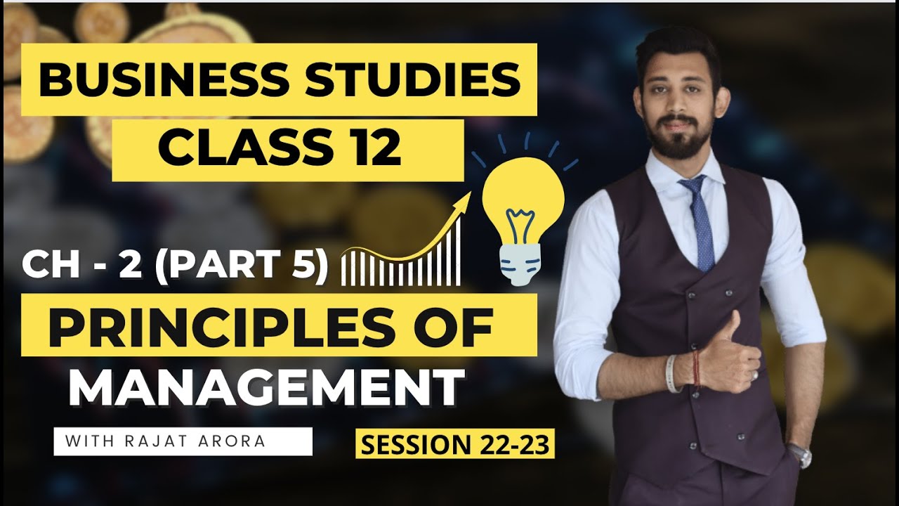 Principles of management | Class 12 | Business studies | Part 5