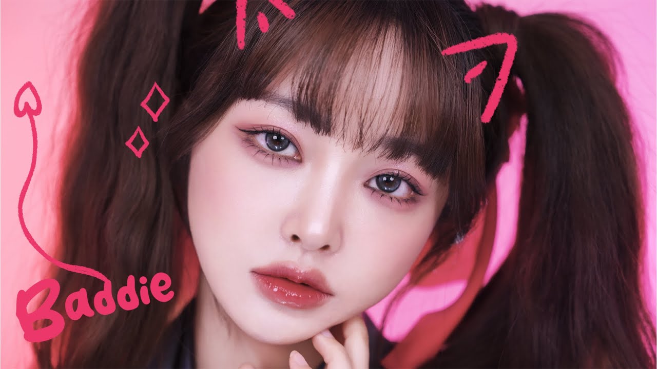 아이브 7번째 멤버되는 ‘Baddie' 핑크 스모키 메이크업🐈‍⬛🩷 러블리하고 따라하기 쉬운 스모키🐼