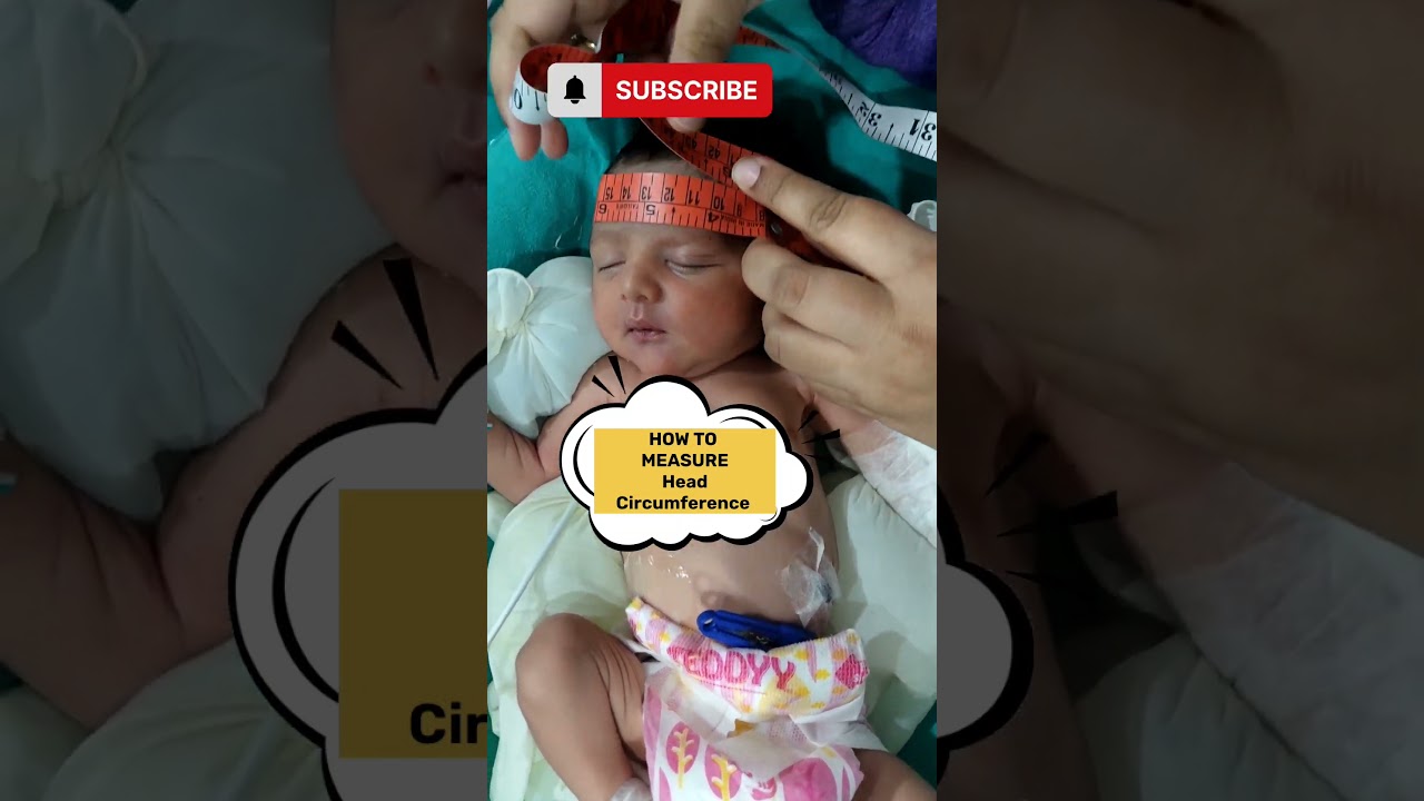 HOW TO MEASURE HEAD CIRCUMFERANCE #head #size #baby #shortvideo