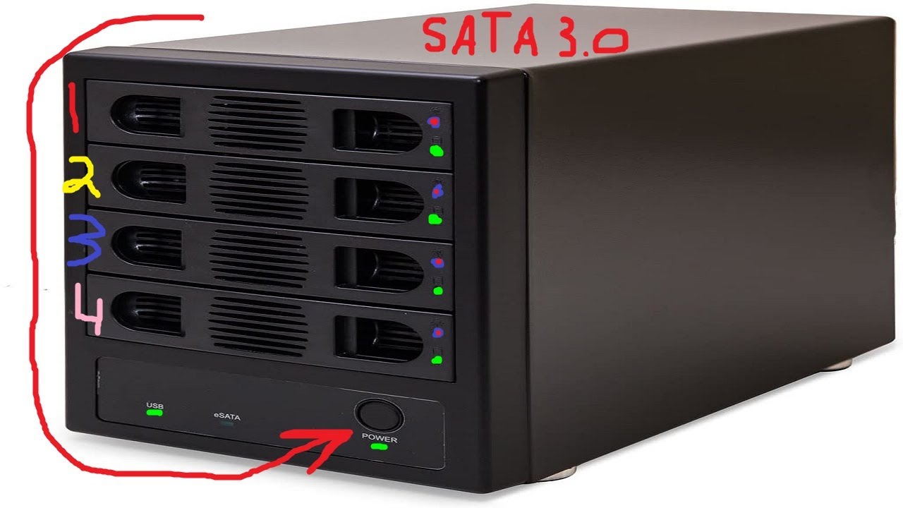 Syba 4 Bay 3.5&rdquo; SATA III HDD Enclosure Unboxing Test And Honest Review &ndash; Supports USB 3.0 & eSATA