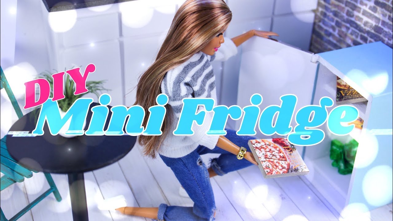DIY - How to Make: Doll Mini Fridge | Frosty Freezer | Pizza | Baking Soda & more