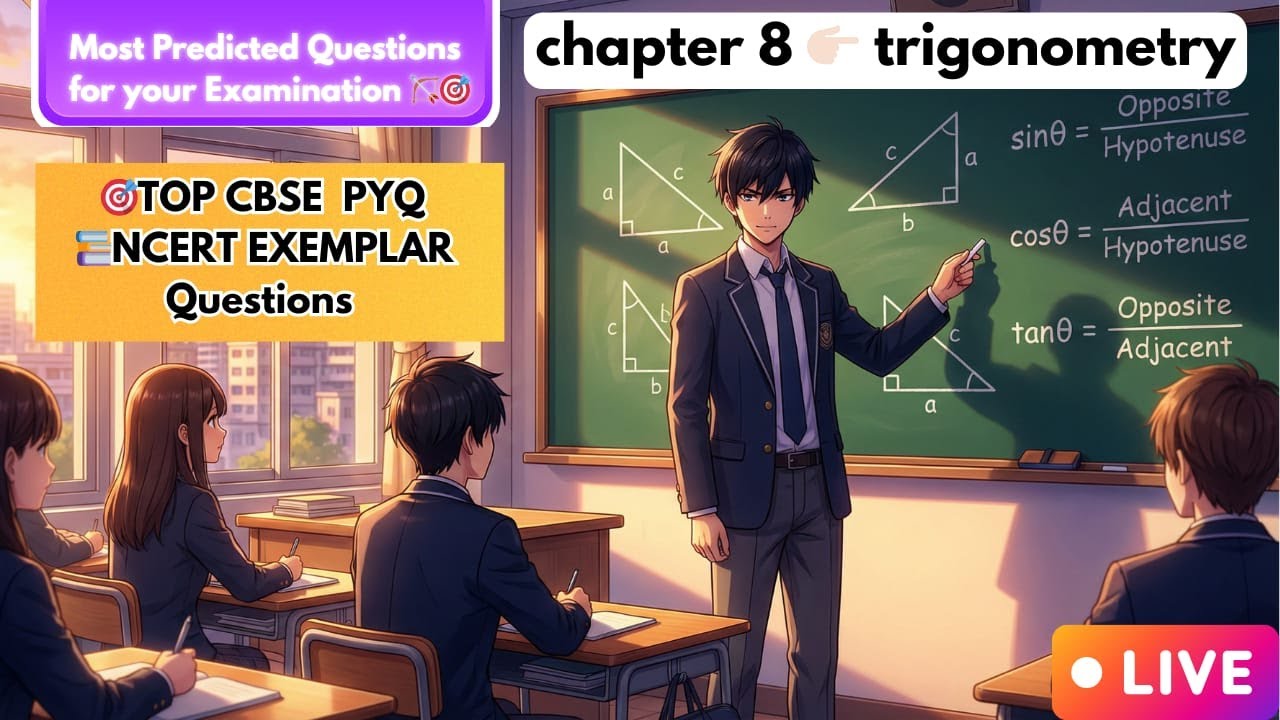 TRIGONOMETRY in Super ONE SHOT - Class 10th || Chapter 8 CBSE PYQ | NCERT Covered | ‪