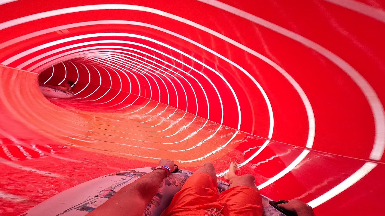 Magic Eye &ndash; The Longest Closed Tube Slide in the World | Therme Erding Germany | POV 4K