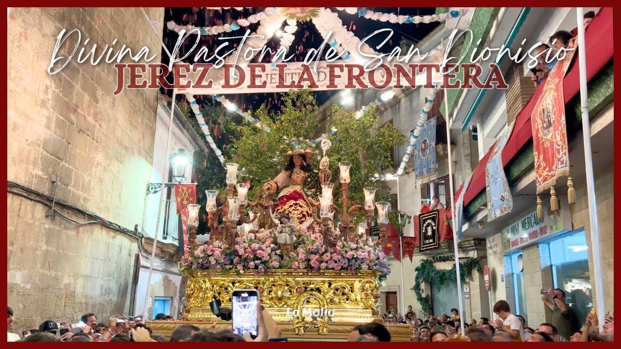 [4K] La Divina Pastora de San Dionisio en la calle Conde Cañete del Pinar (Jerez de la Fra., 2025)