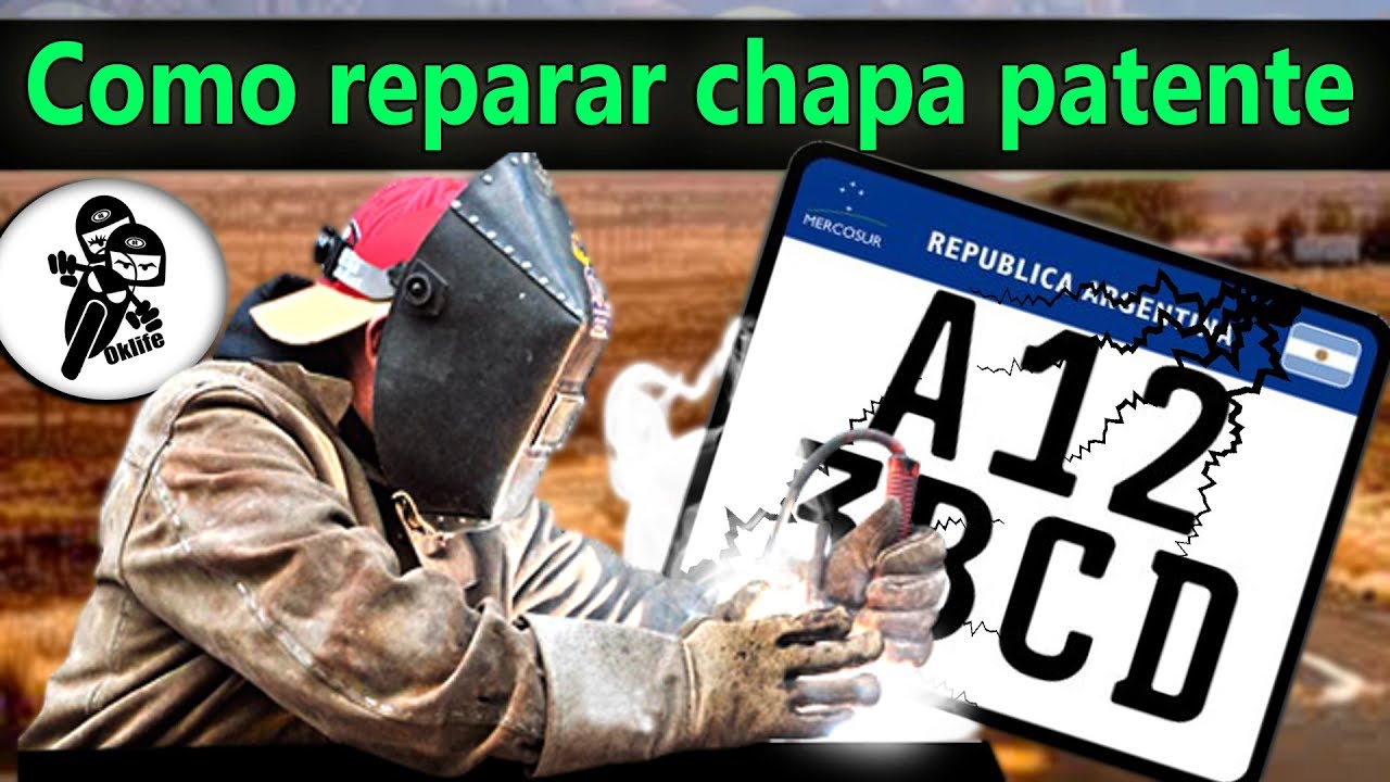 Como ARREGLAR/REPARAR Chapa patente📆🔨 ⏩[Con mi viejo]⏪