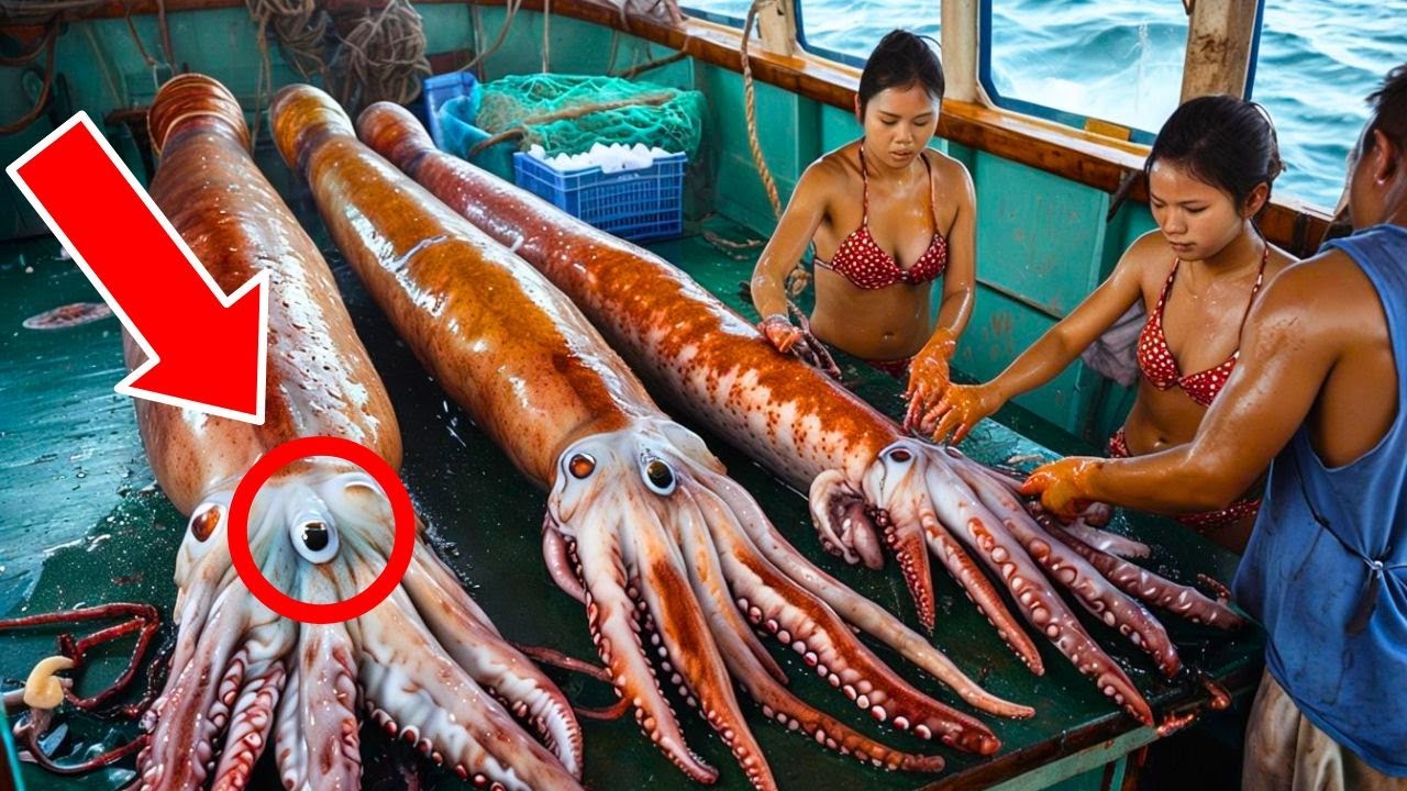 Eccezionale! L'incredibile segreto dei pescatori peruviani per catturare ogni giorno i calamari giga