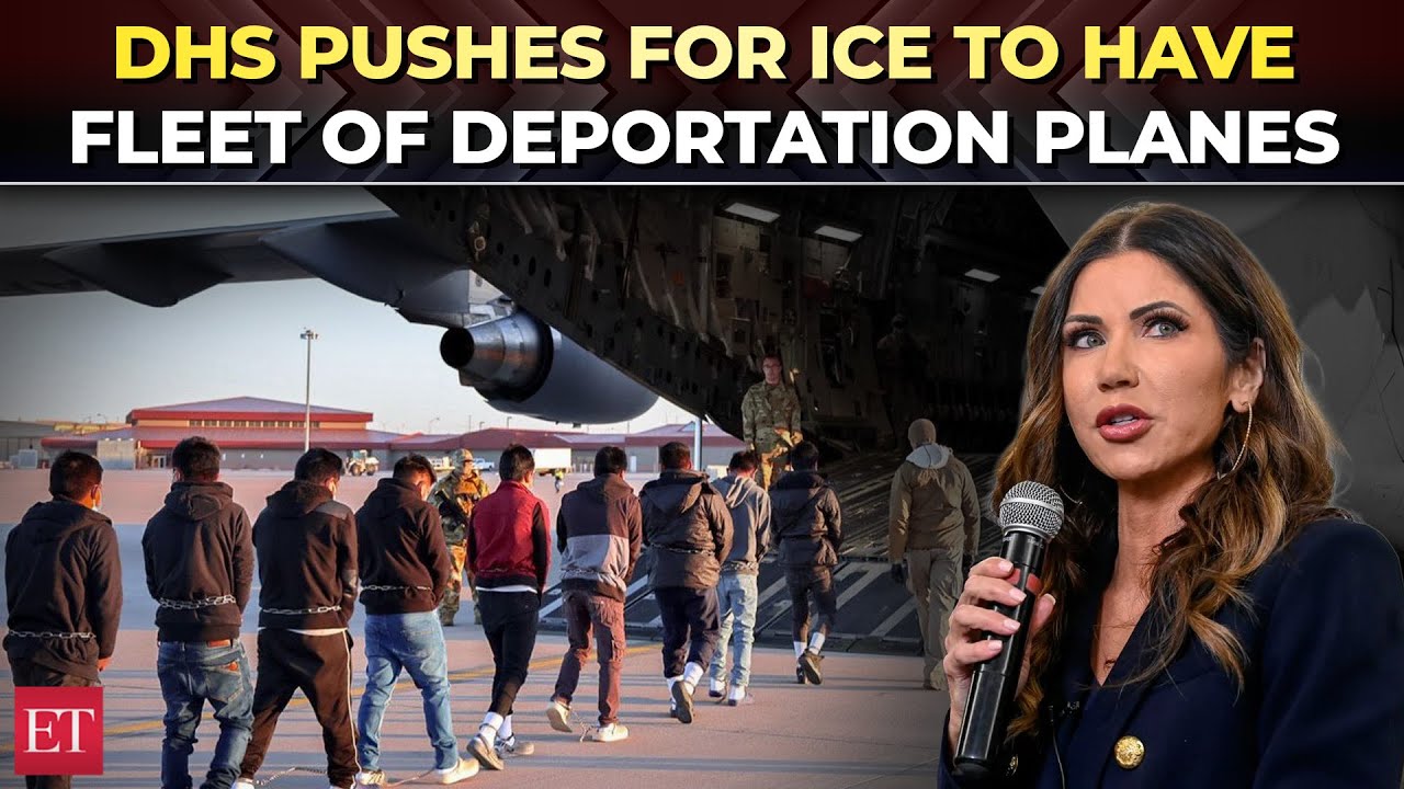 ‘Could deport 30K monthly’: Noem pushes for ICE fleet of deportation planes | Immigration crackdown