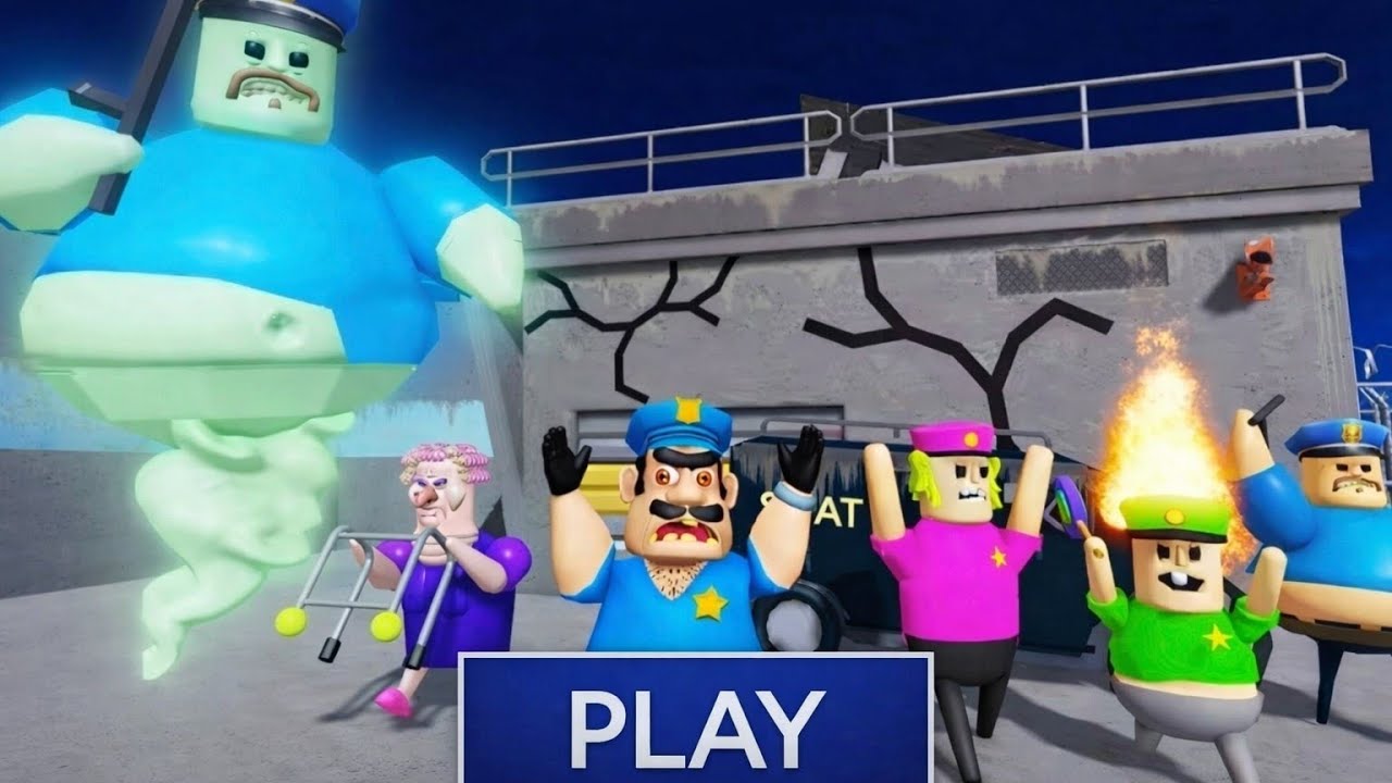 BARRY TURNS INTO A GIANT GHOST - BARRY'S PRISON RUN APOCALYPSE (#roblox). 