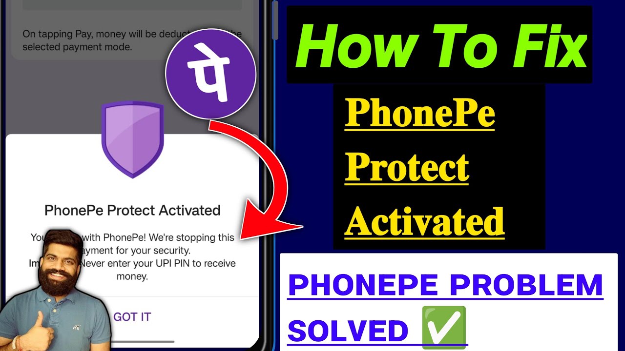 Phonepe Protect Activated Problem Permanent Problem | we're stopping this payment for your security