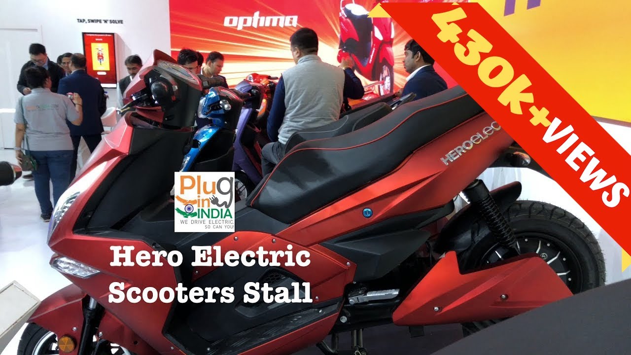 Hero Electric Scooters Stall @ Auto Expo