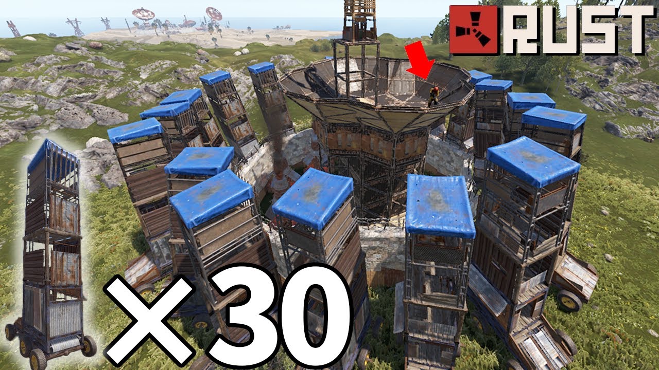 チーターを大量のシージタワーで10時間粘着した結果【RUST】