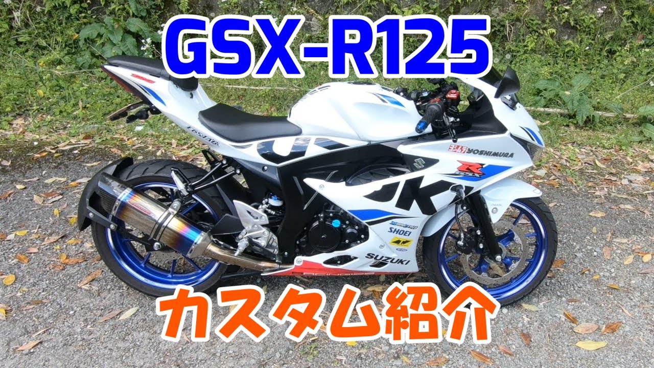 【GSX-R125】カスタム紹介してみた！