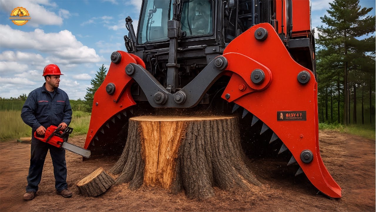 World's Fastest & Biggest Firewood Processor | Dangerous Chainsaw Tree Cutting Machine #2