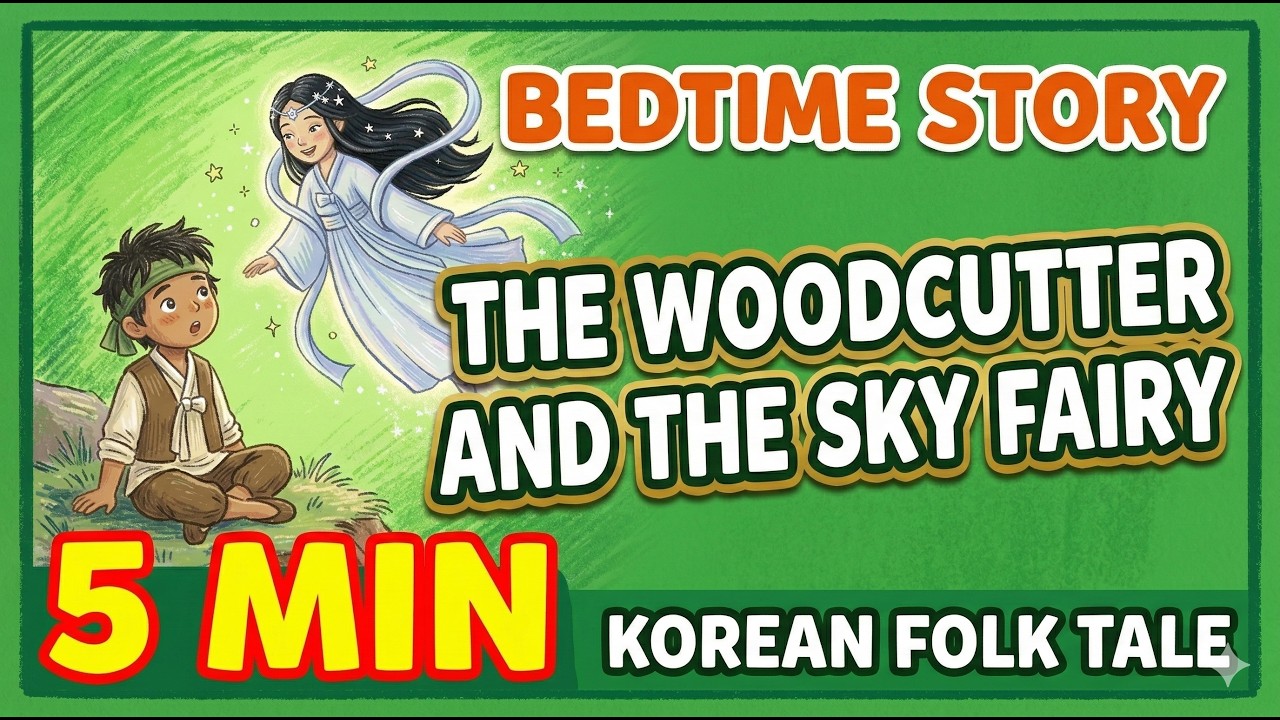 The Woodcutter and the Sky Fairy ✨ | 5-Minute Bedtime Story for Kids | Learn English Through Stories