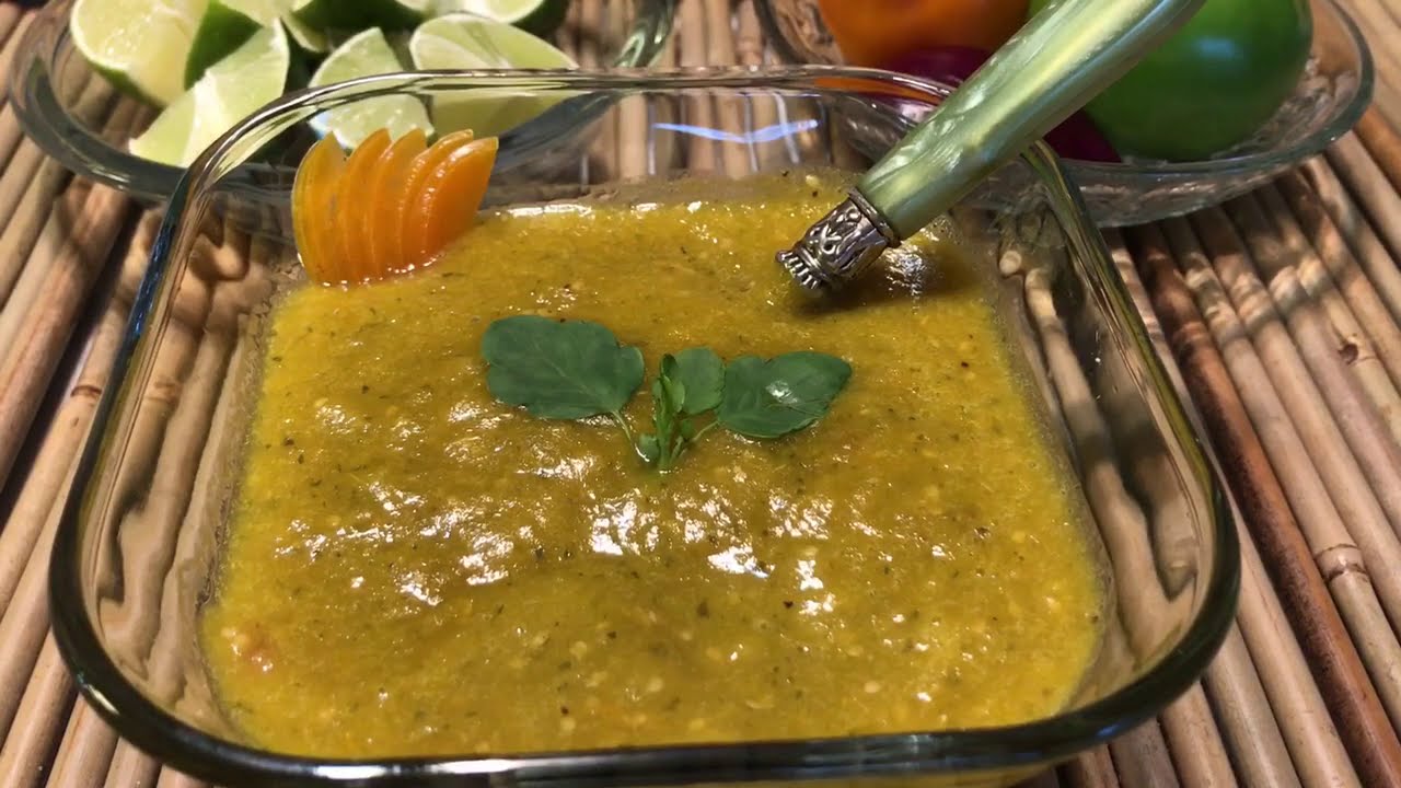 Salsa De Chile Manzano,Receta Deliciosa!