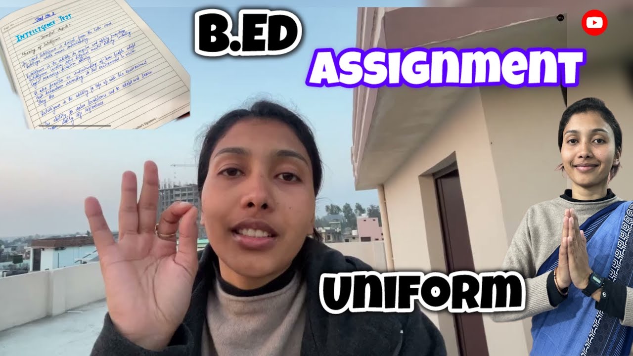 My College Uniform 🥹 and Assignment🥲