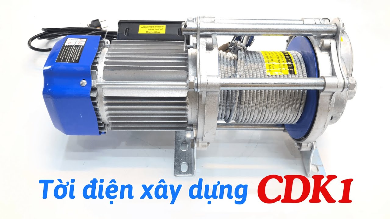 Tời điện xây dựng CDK1 500/1000 nâng khỏe, giá thành phải chăng