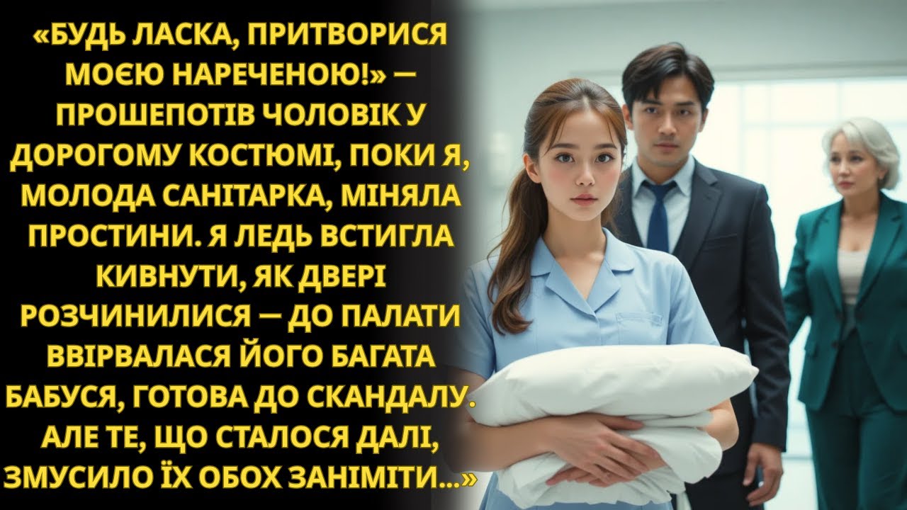 Молода санітарка міняла постіль, коли чоловік увірвався “Прикинься моєю нареченою!