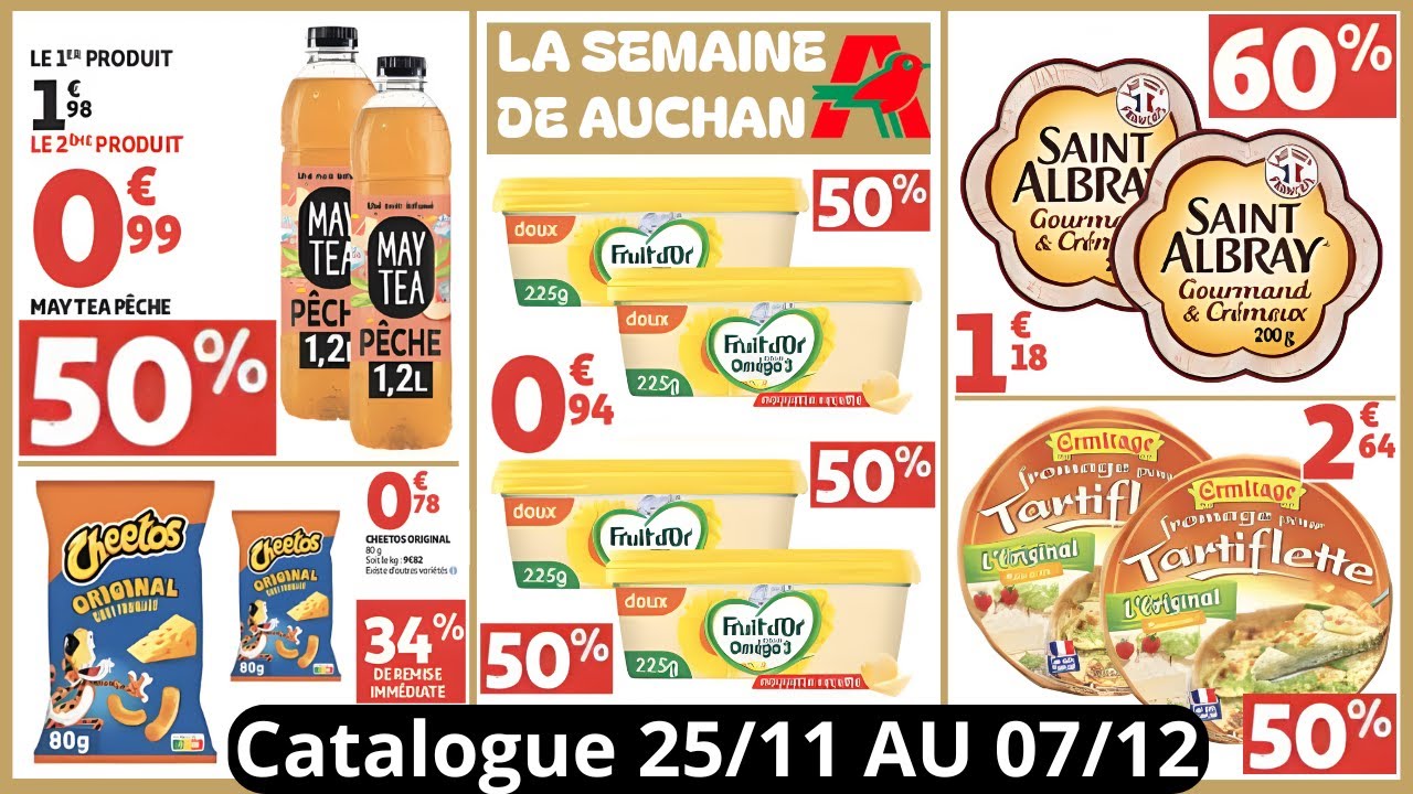 Catalogue AUCHAN du 25/11/25 au 07/12/25 Prospectus Auchan Bons Plans Promos #auchan #auchan_france