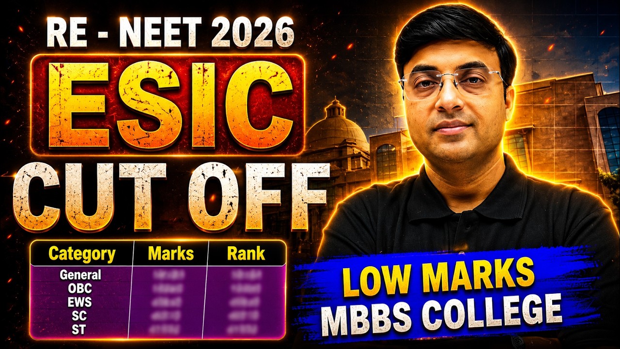 🚨 ESIC MBBS Cutoff 2026 | College Wise Final Cutoff, Closing Rank & Safe Score Analysis|RE-NEET 2026