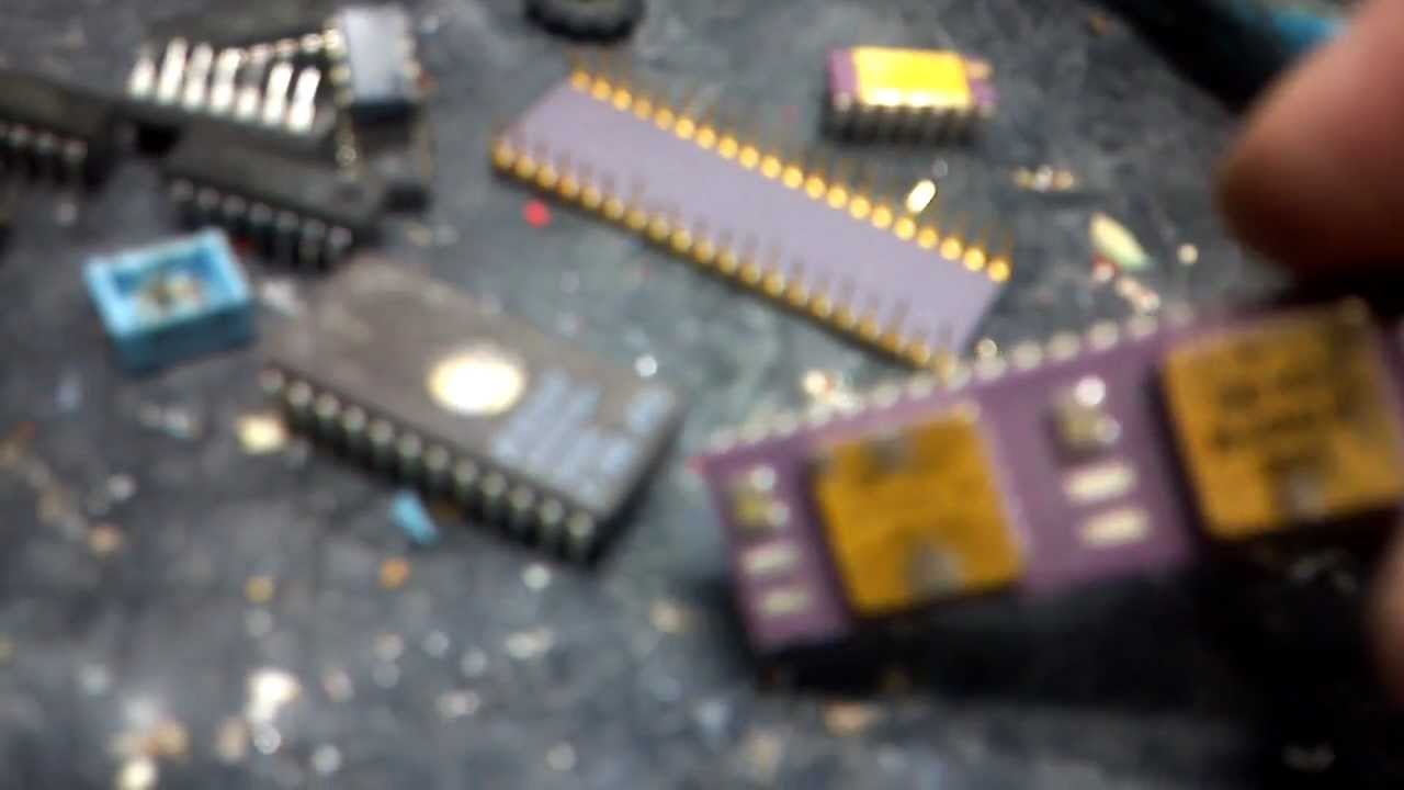 GOLD and SILVER - reclaim parts from Vintage Electronics
