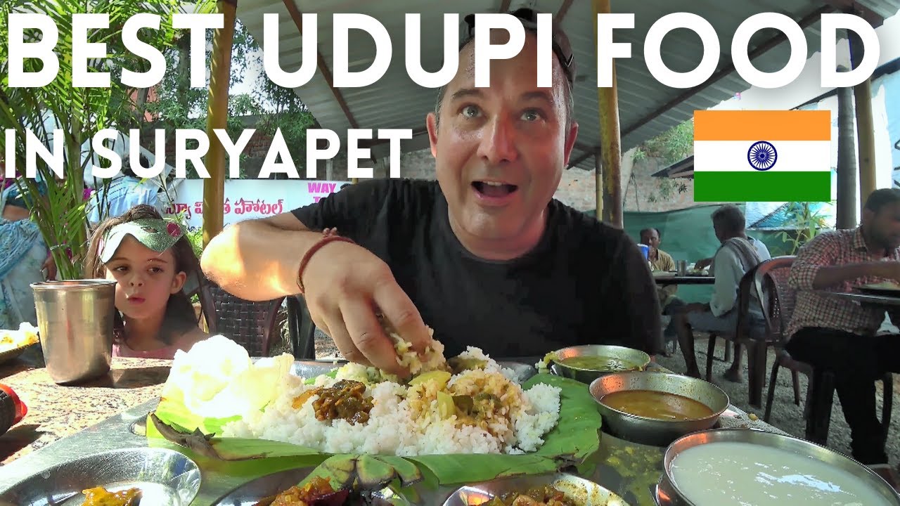 SWISS FAMILY TRIES SOME UDUPI FOOD IN SURYAPET