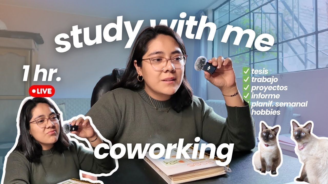 coworking y chismecito conmigo | adiós procrastinación!! ✨✍🏼