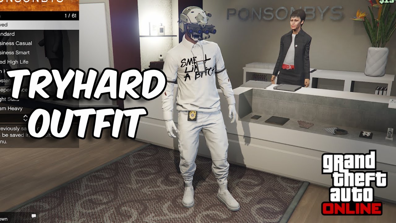 GTA 5 ONLINE ЛЕГКИЙ белый спортивный костюм для хардкорщика