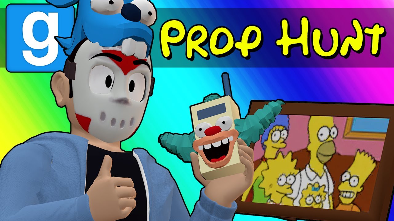 Gmod Prop Hunt - Hunting The Simpsons in 2014! (Garry's Mod Funny Moments)