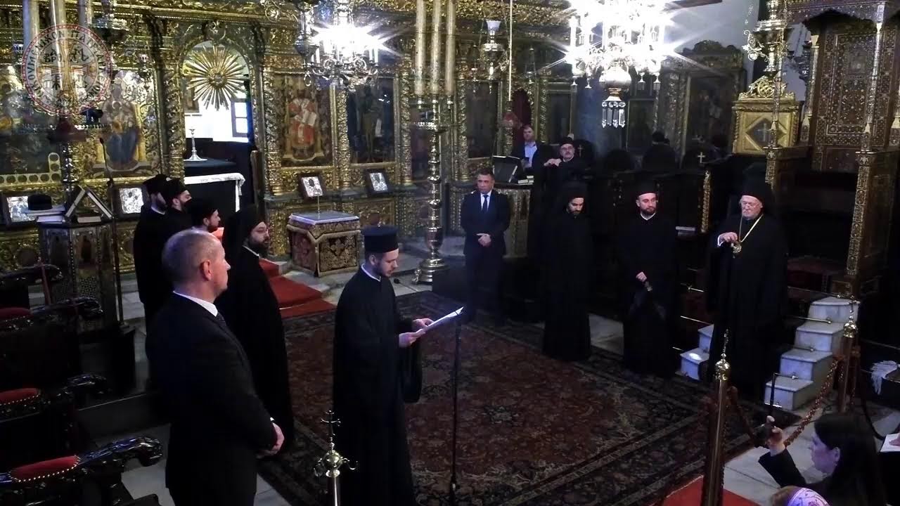Καθαρά Τρίτη-Πατριαρχική χοροστασία στη Θ. Λειτουργία των Προηγιασμένων Δώρων