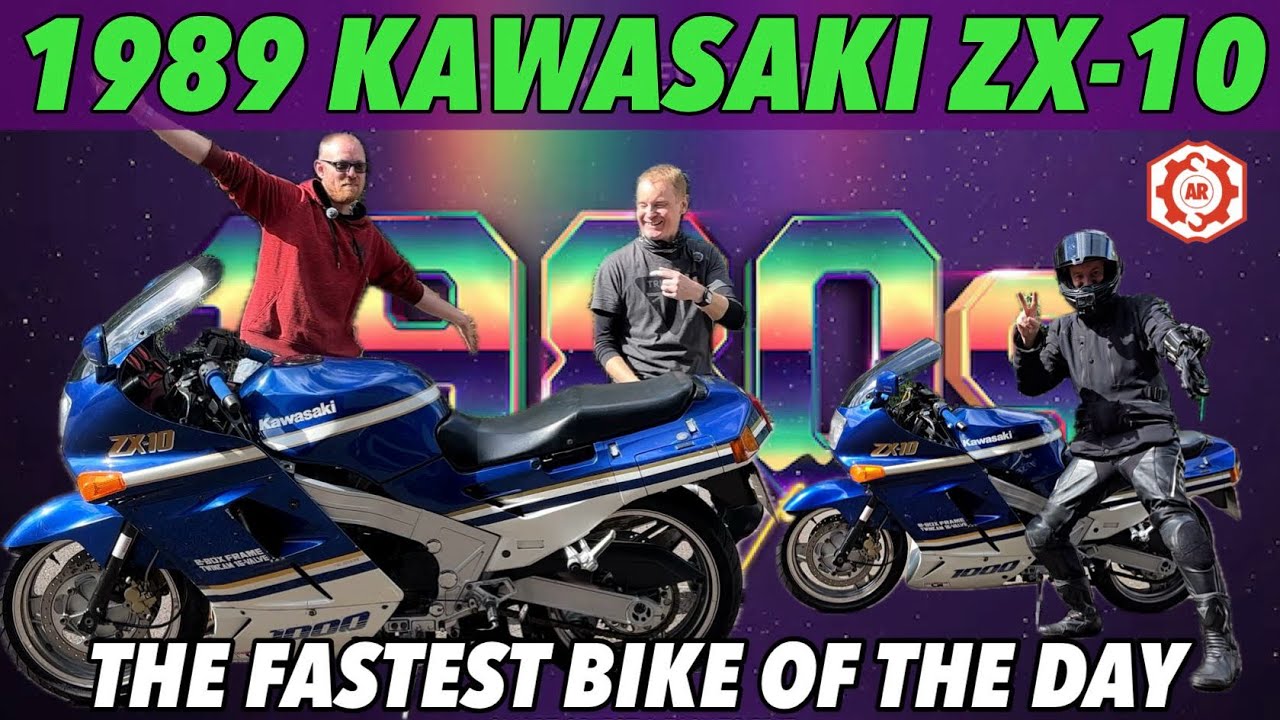 Proper Old School - 1989 Kawasaki ZX10 - World's Fastest Production Motorcycle (88-89)  #zx10r